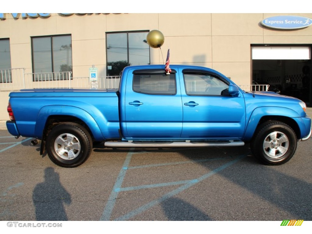 2006 Tacoma V6 Double Cab 4x4 - Speedway Blue / Graphite Gray photo #17