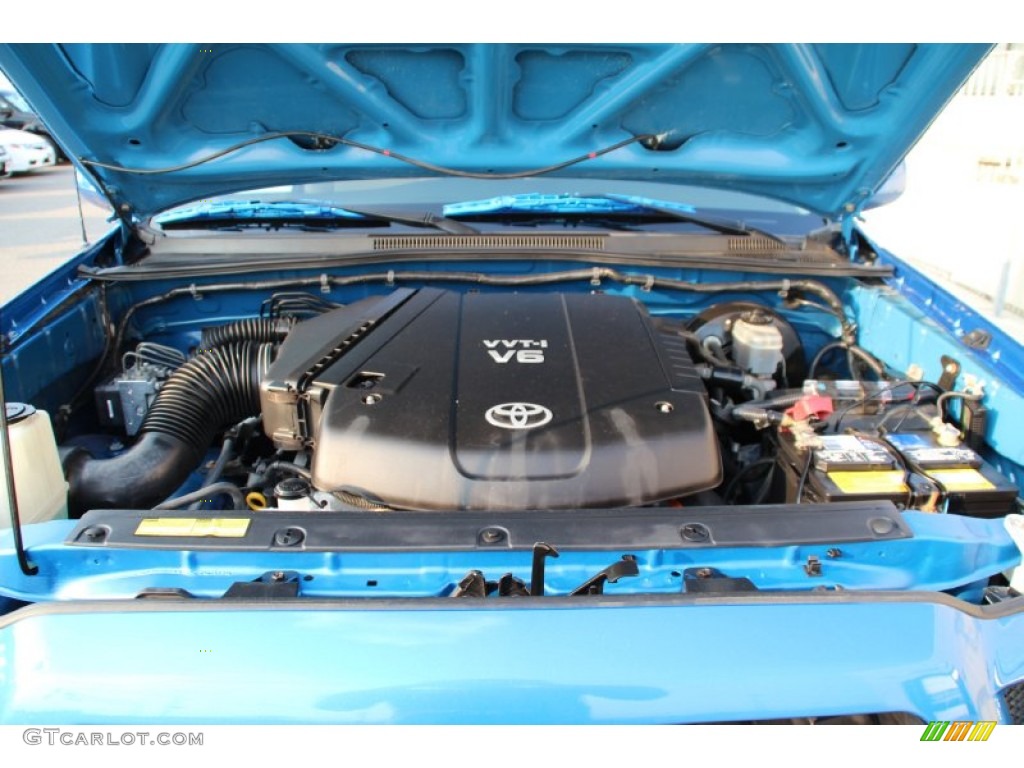 2006 Tacoma V6 Double Cab 4x4 - Speedway Blue / Graphite Gray photo #25