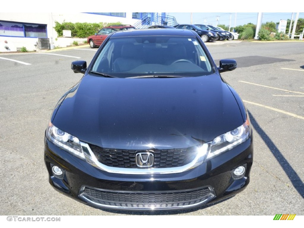 2014 Accord EX-L V6 Coupe - Crystal Black Pearl / Black photo #2