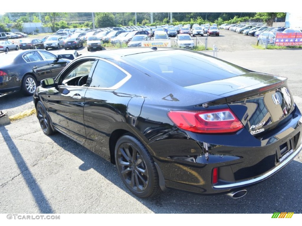 2014 Accord EX-L V6 Coupe - Crystal Black Pearl / Black photo #8