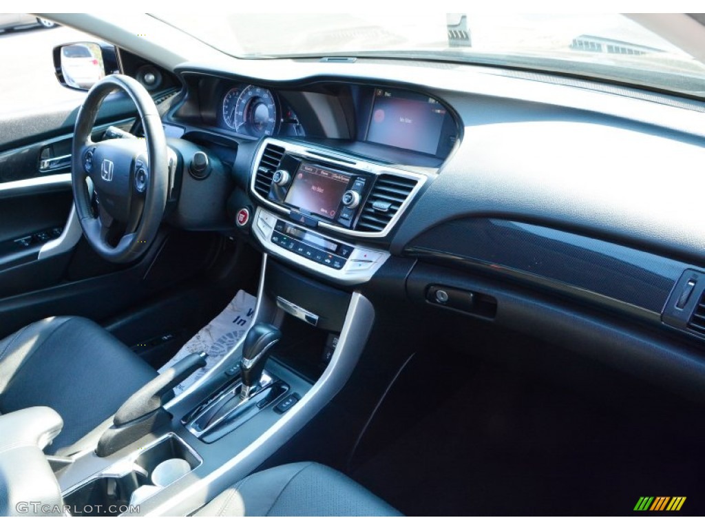 2014 Accord EX-L V6 Coupe - Crystal Black Pearl / Black photo #9