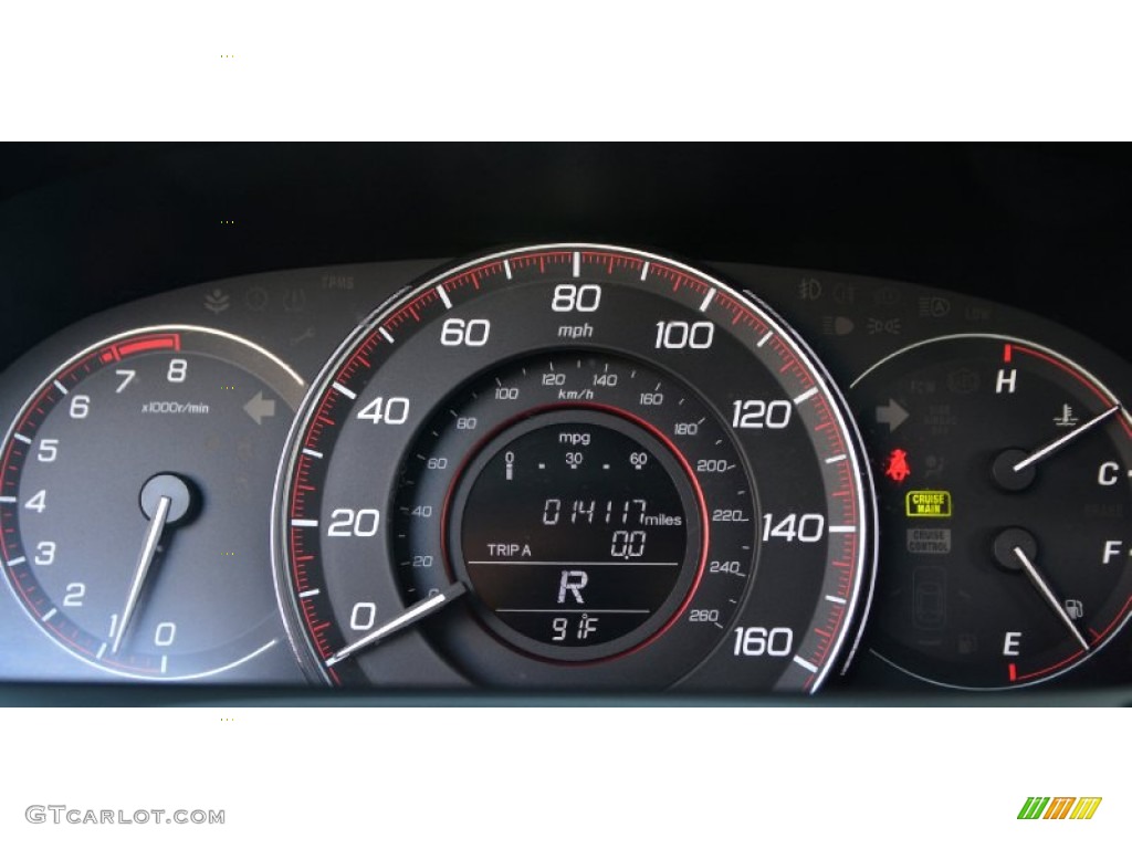 2014 Accord EX-L V6 Coupe - Crystal Black Pearl / Black photo #14