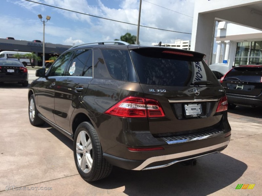 2013 ML 350 4Matic - Dakota Brown Metallic / Almond Beige photo #3