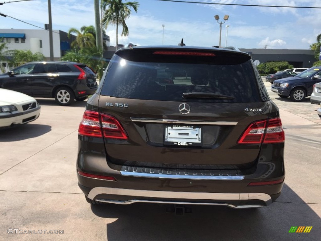 2013 ML 350 4Matic - Dakota Brown Metallic / Almond Beige photo #4