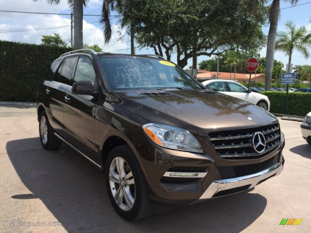 2013 ML 350 4Matic - Dakota Brown Metallic / Almond Beige photo #7