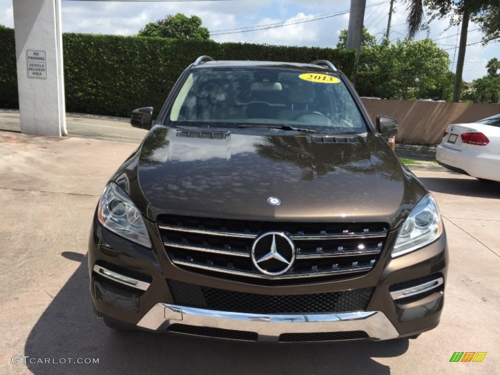 2013 ML 350 4Matic - Dakota Brown Metallic / Almond Beige photo #8