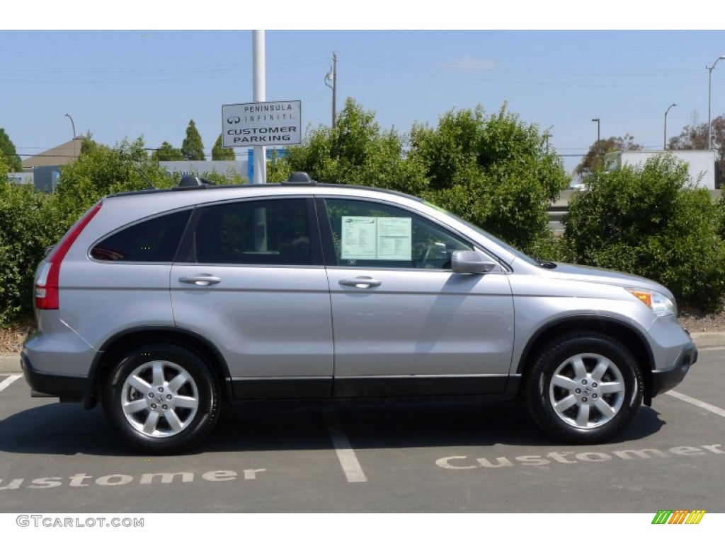 2008 CR-V EX-L 4WD - Whistler Silver Metallic / Black photo #9