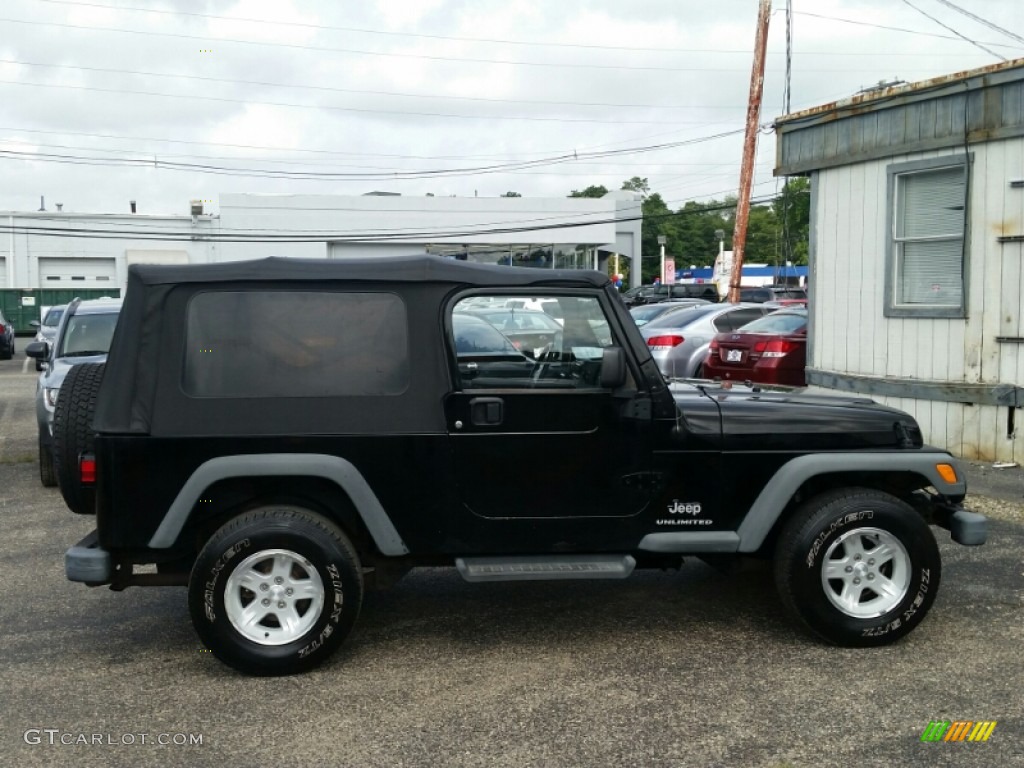 2004 Wrangler Sport 4x4 - Black / Dark Slate Gray photo #5