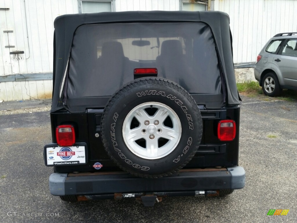 2004 Wrangler Sport 4x4 - Black / Dark Slate Gray photo #8