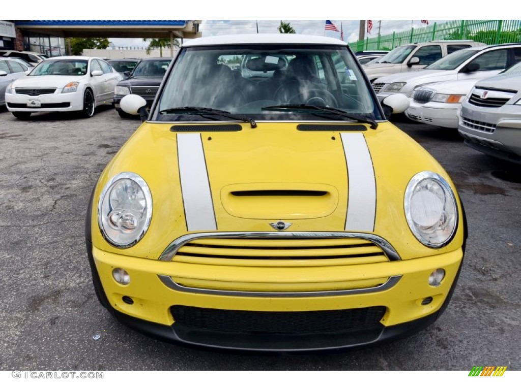 2005 Cooper S Hardtop - Liquid Yellow / Black/Panther Black photo #29