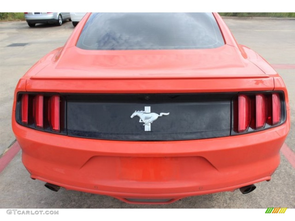 2015 Mustang V6 Coupe - Competition Orange / Ebony photo #7