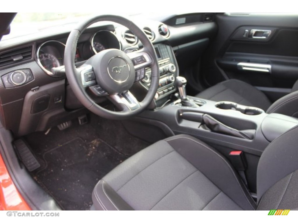 2015 Mustang V6 Coupe - Competition Orange / Ebony photo #10