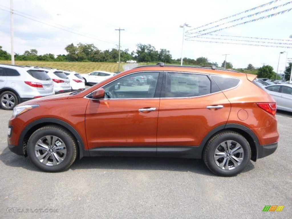 2016 Santa Fe Sport AWD - Canyon Copper / Gray photo #7