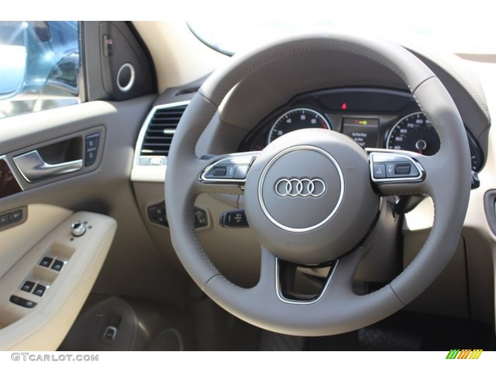 2016 Q5 3.0 TFSI Premium Plus quattro - Utopia Blue Metallic / Pistachio Beige photo #39