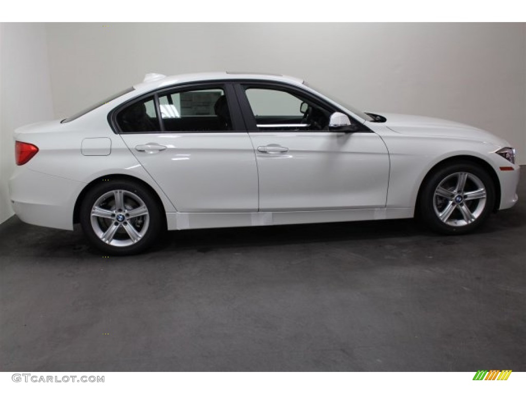 2015 3 Series 328d Sedan - Alpine White / Black photo #2