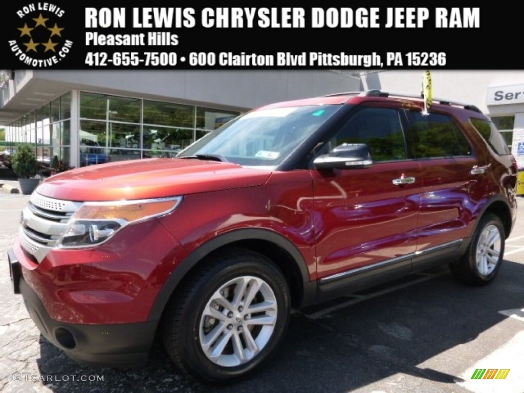 2014 Explorer XLT 4WD - Ruby Red / Charcoal Black photo #1