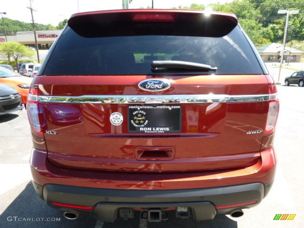 2014 Explorer XLT 4WD - Ruby Red / Charcoal Black photo #3