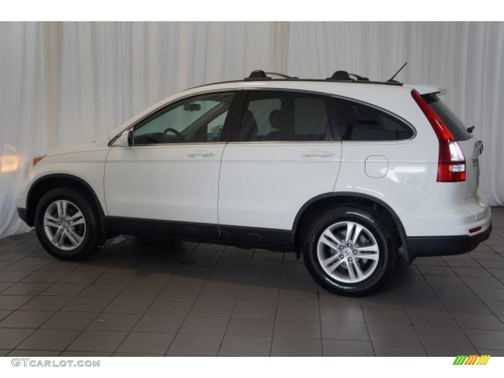 2010 CR-V EX-L - Taffeta White / Gray photo #8