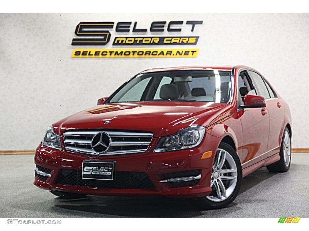 2012 C 300 Sport 4Matic - Mars Red / Sahara Beige photo #1