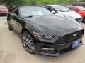 2015 Black Ford Mustang EcoBoost Premium Convertible  photo #1