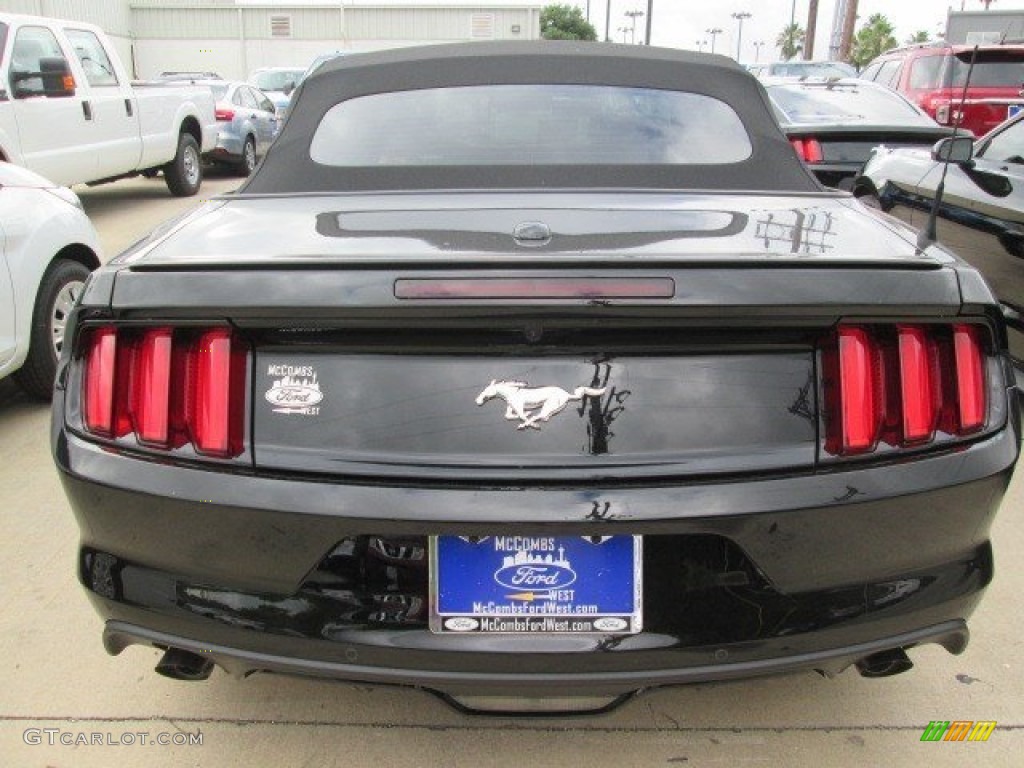 2015 Mustang EcoBoost Premium Convertible - Black / Ebony photo #8