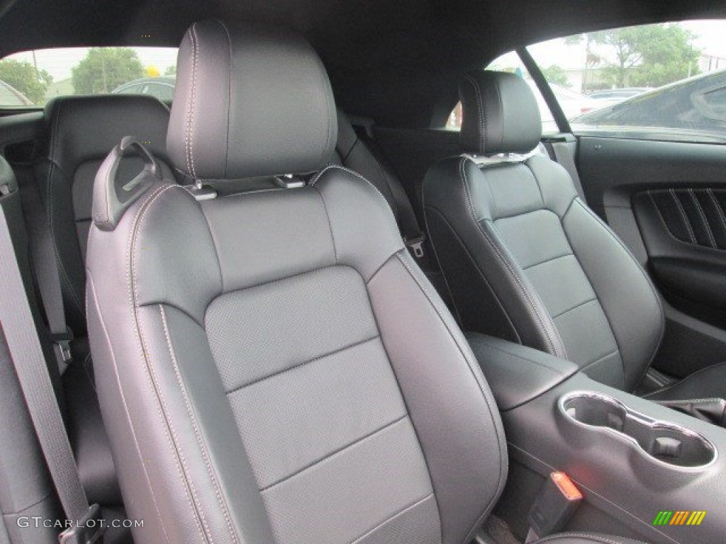 2015 Mustang EcoBoost Premium Convertible - Black / Ebony photo #22