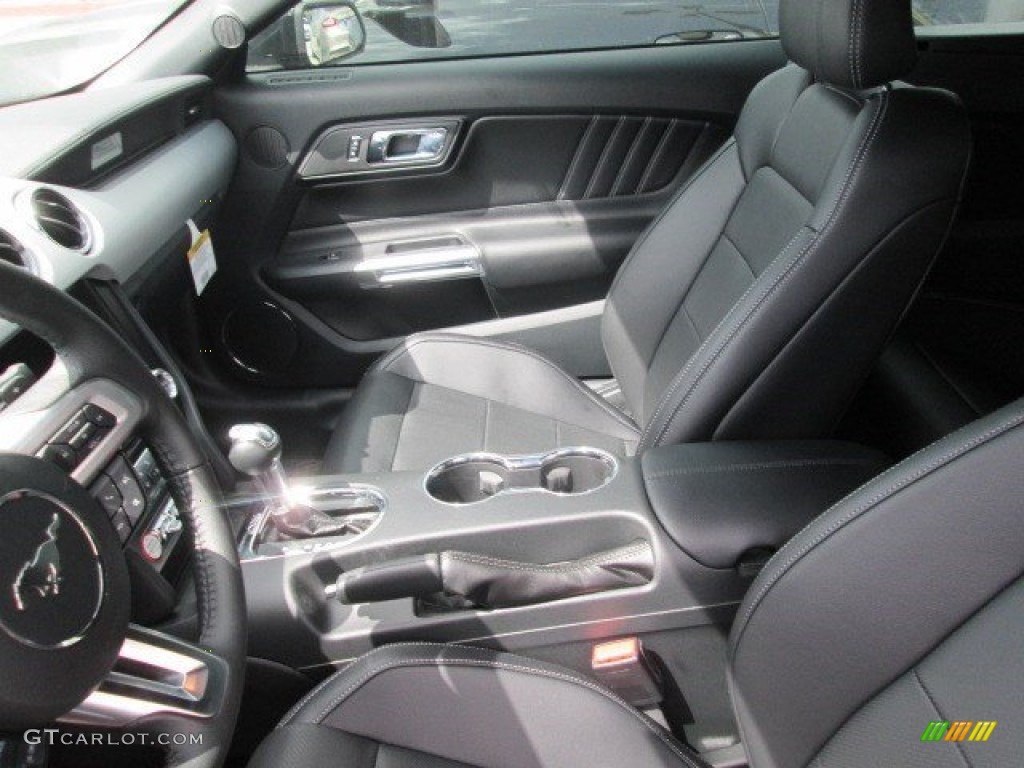 2015 Mustang EcoBoost Premium Convertible - Black / Ebony photo #26