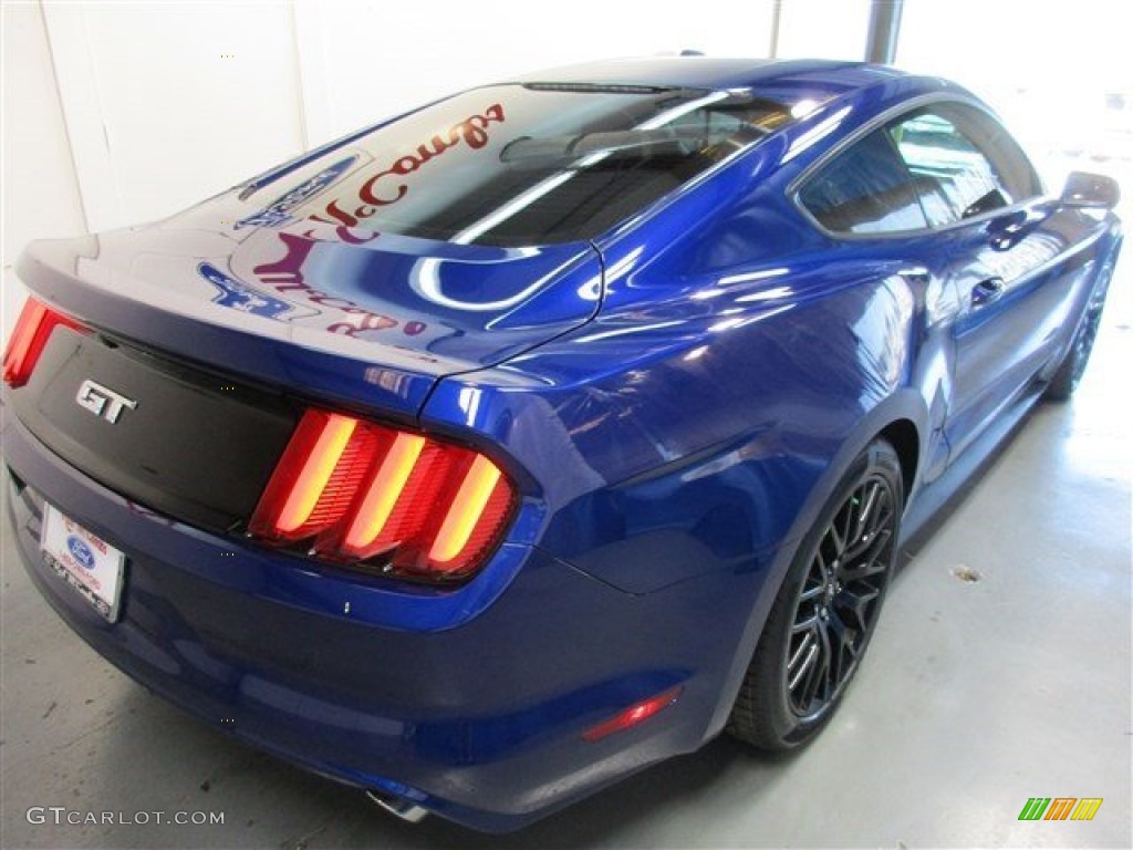 2015 Mustang GT Coupe - Deep Impact Blue Metallic / Ebony photo #8