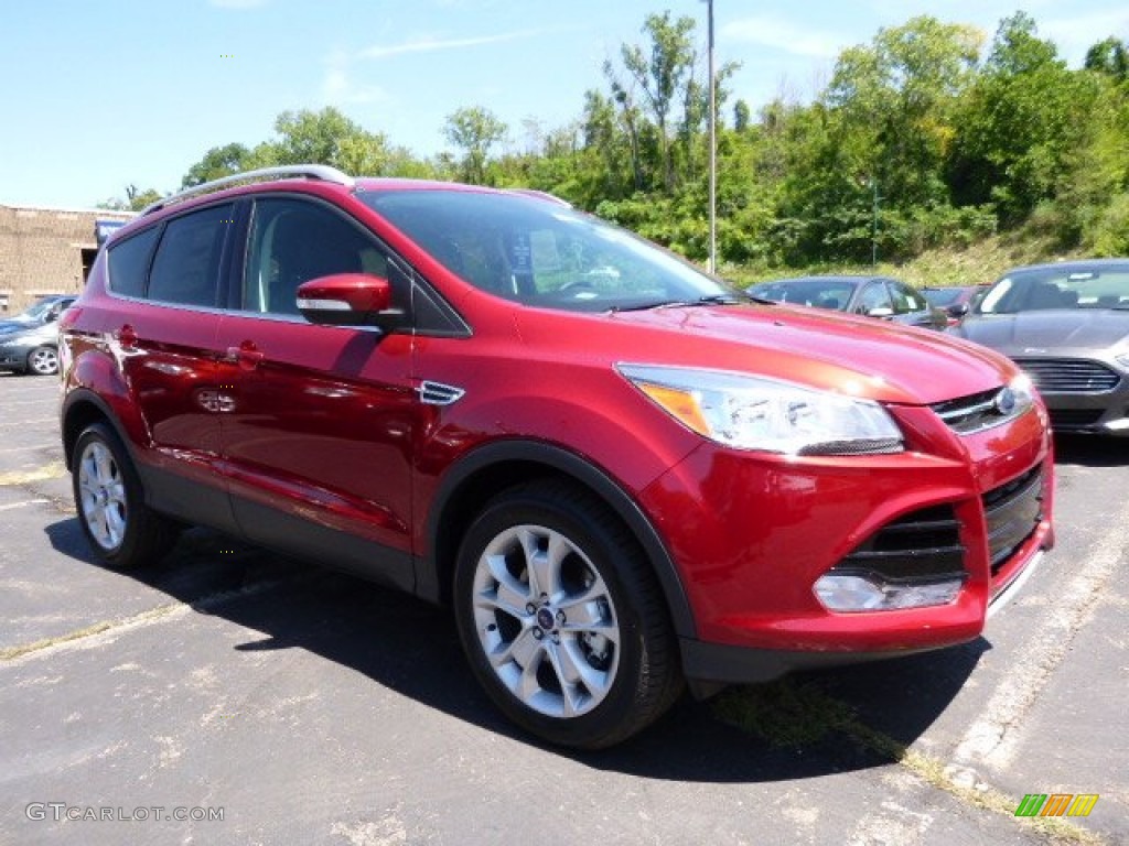 2016 Escape Titanium 4WD - Ruby Red Metallic / Charcoal Black photo #1