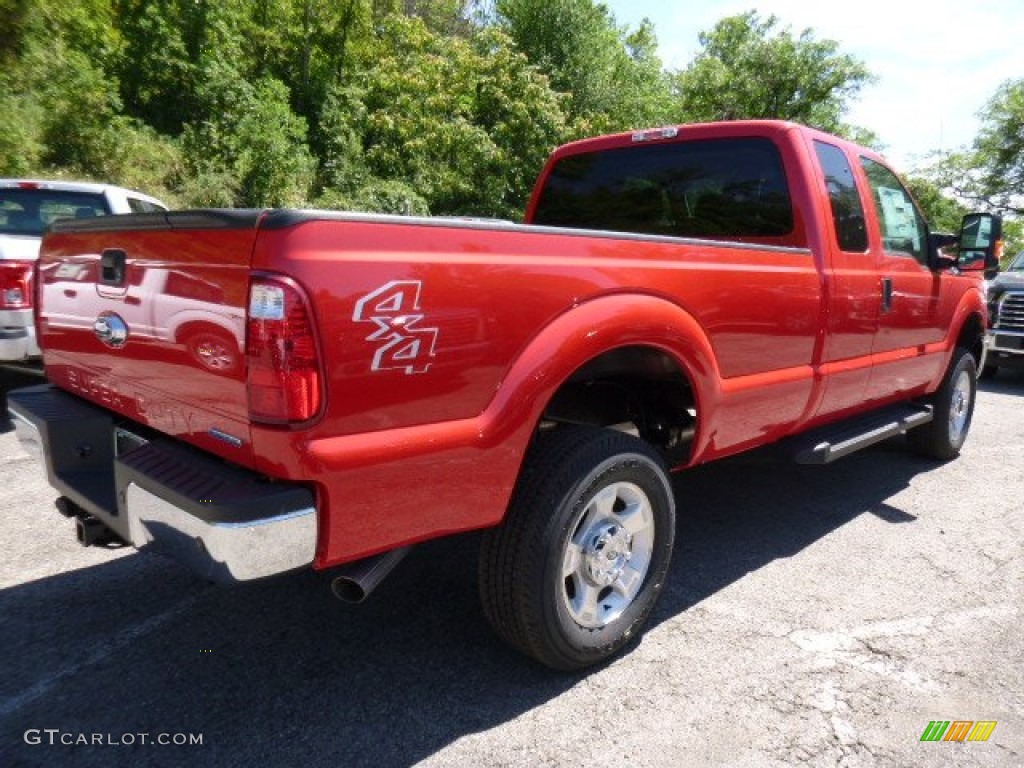 Race Red 2016 Ford F250 Super Duty XLT Super Cab 4x4 Exterior Photo #106002668