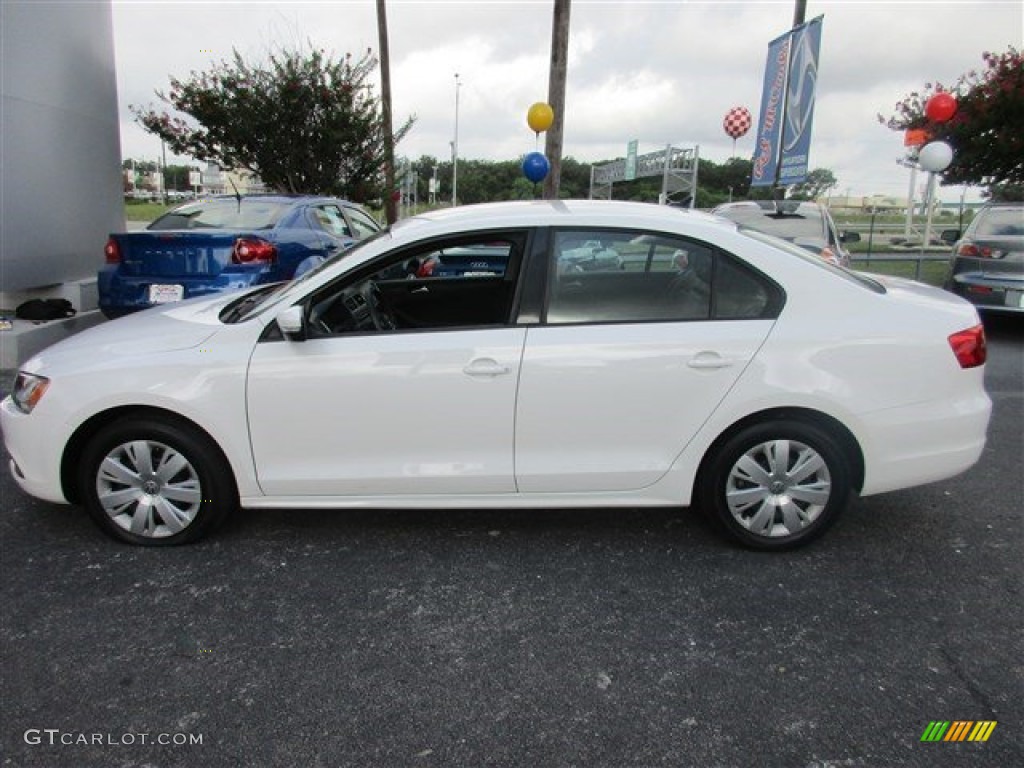 2014 Jetta SE Sedan - Pure White / Titan Black photo #3