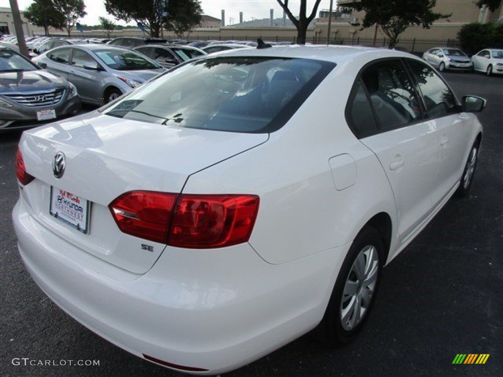 2014 Jetta SE Sedan - Pure White / Titan Black photo #8