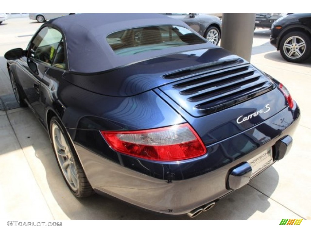 2007 911 Carrera S Cabriolet - Lapis Blue Metallic / Sand Beige photo #5