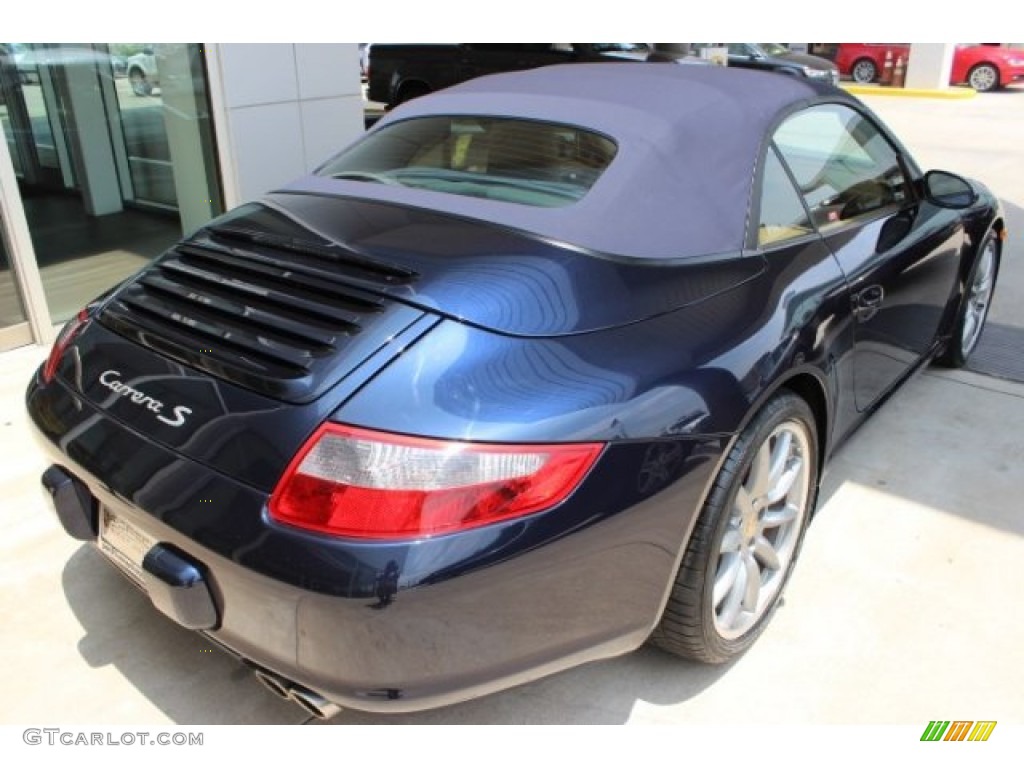 2007 911 Carrera S Cabriolet - Lapis Blue Metallic / Sand Beige photo #6