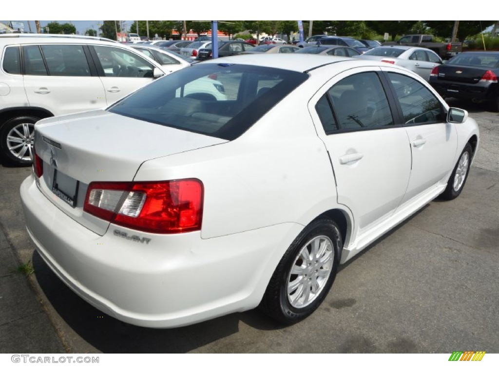 2010 Galant FE - Dover White Pearl / Medium Gray photo #6