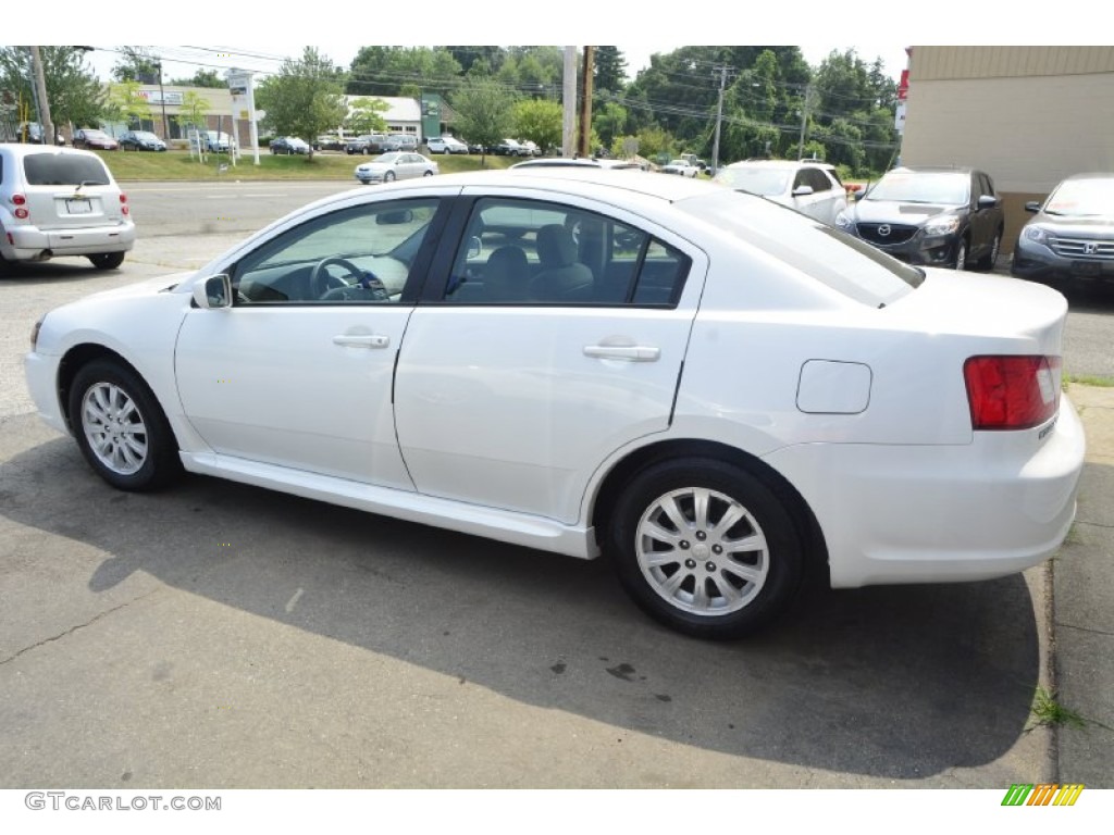 2010 Galant FE - Dover White Pearl / Medium Gray photo #7