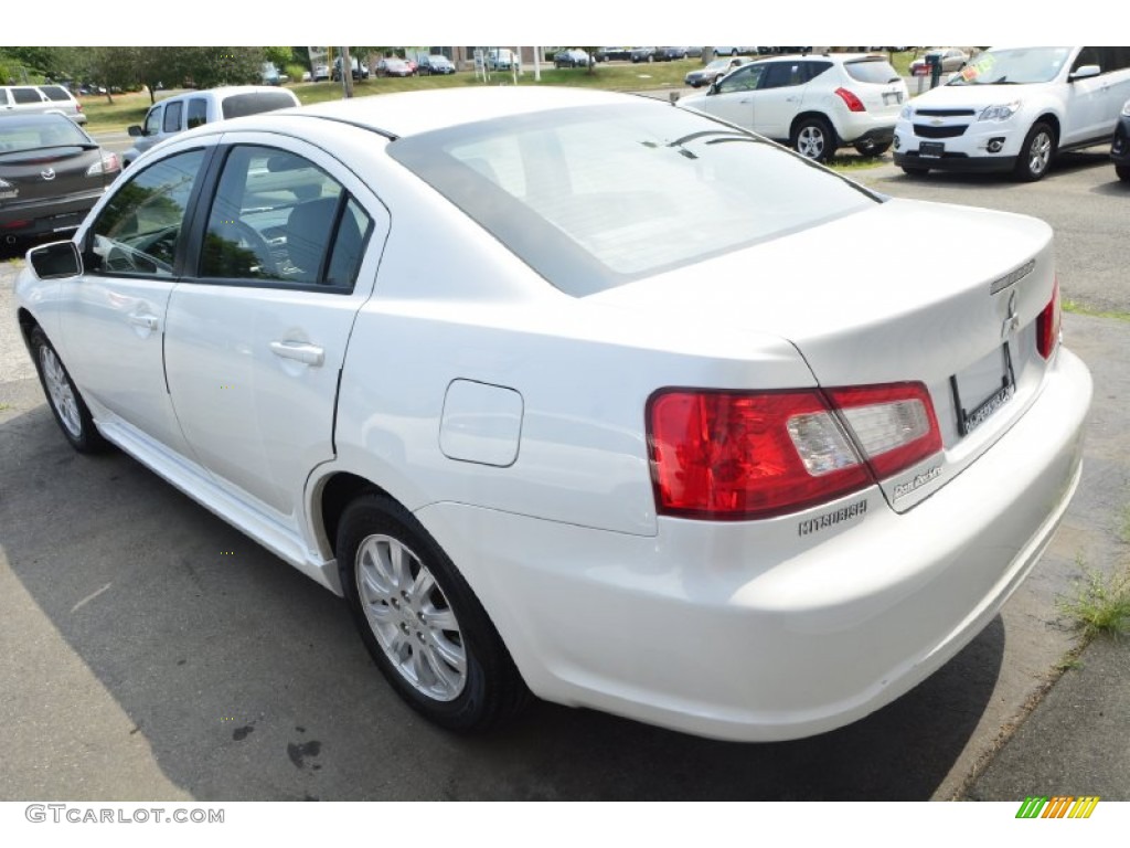 2010 Galant FE - Dover White Pearl / Medium Gray photo #10