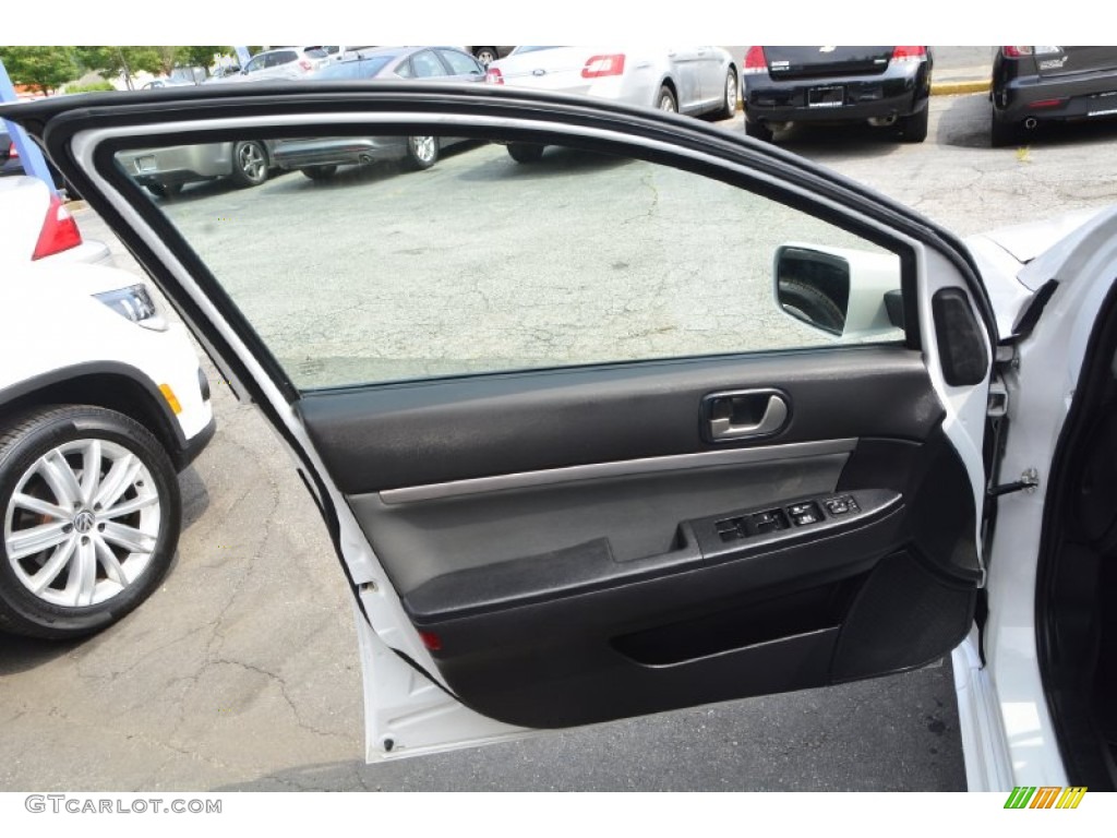 2010 Galant FE - Dover White Pearl / Medium Gray photo #17