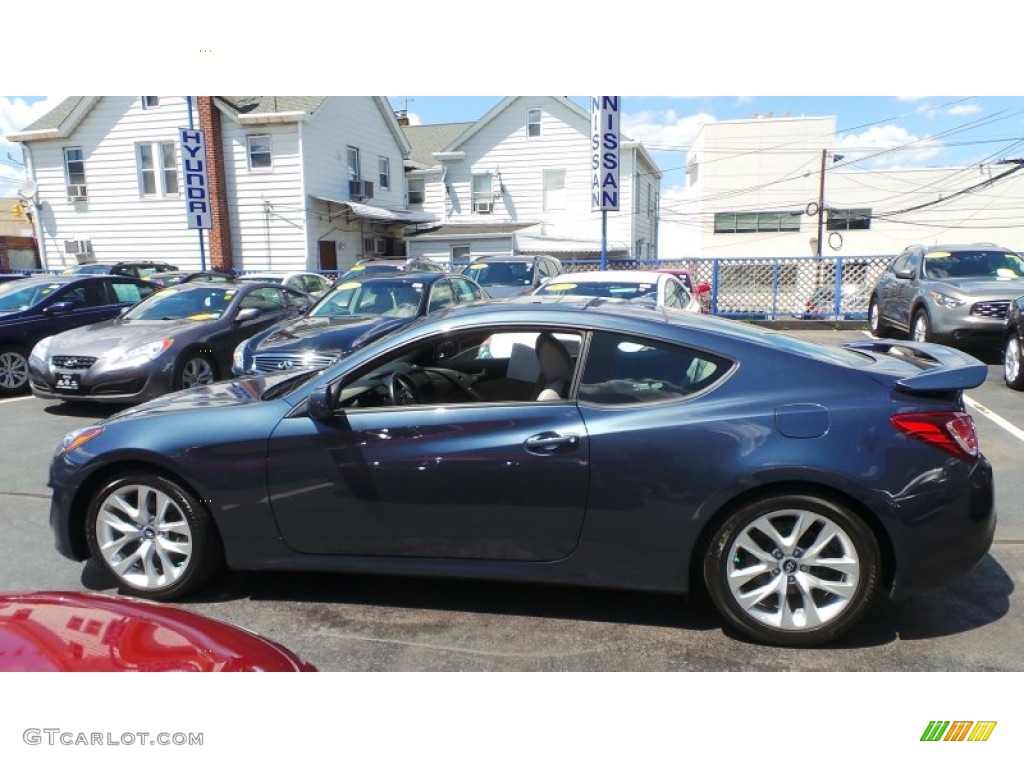 2013 Genesis Coupe 2.0T Premium - Parabolica Blue / Black Cloth photo #8