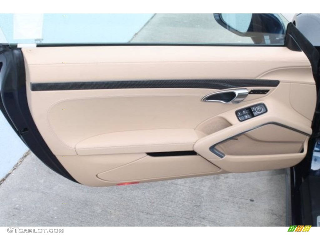 2015 Porsche 911 Turbo S Cabriolet Luxor Beige Door Panel Photo #106015730