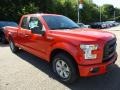 2015 Race Red Ford F150 XL SuperCab 4x4  photo #10