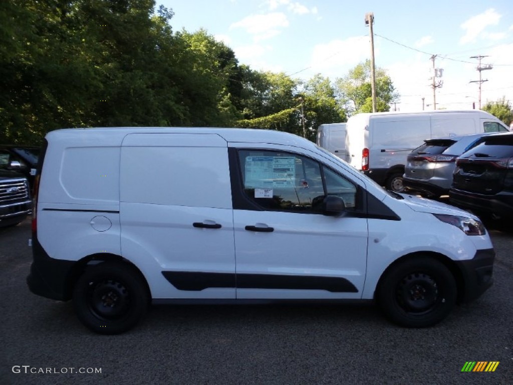Frozen White Ford Transit Connect