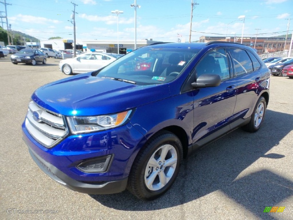 Deep Impact Blue Metallic 2015 Ford Edge SE AWD Exterior Photo #106019612