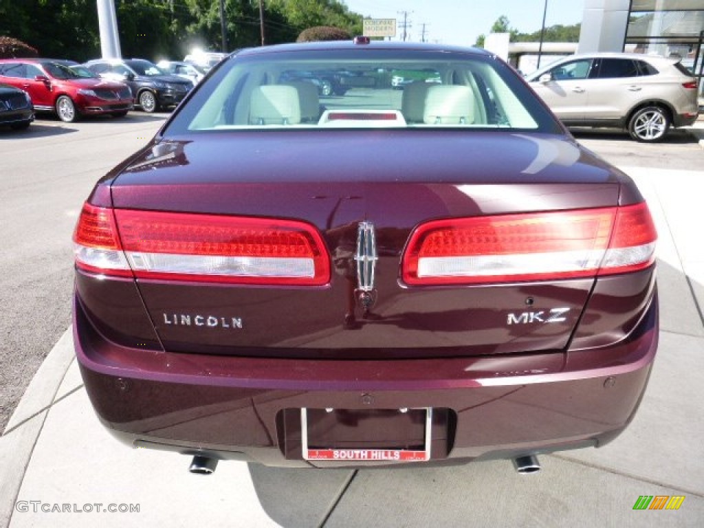 2012 MKZ FWD - Bordeaux Reserve Metallic / Cashmere photo #4