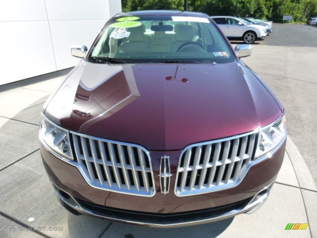 2012 MKZ FWD - Bordeaux Reserve Metallic / Cashmere photo #8