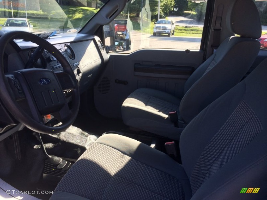 2013 F250 Super Duty XL SuperCab 4x4 - Green Gem Metallic / Steel photo #8