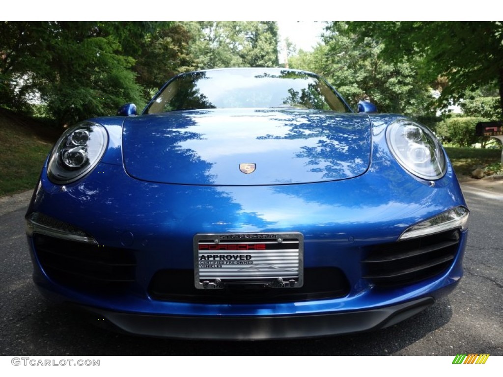 2014 911 Carrera S Coupe - Sapphire Blue Metallic / Luxor Beige photo #2