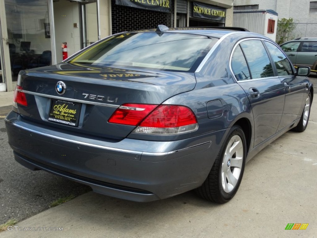 2007 7 Series 750Li Sedan - Michigan Blue Metallic / Platinum photo #5