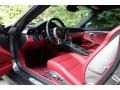 Black/Garnet Red 2015 Porsche 911 Turbo Coupe Interior Color
