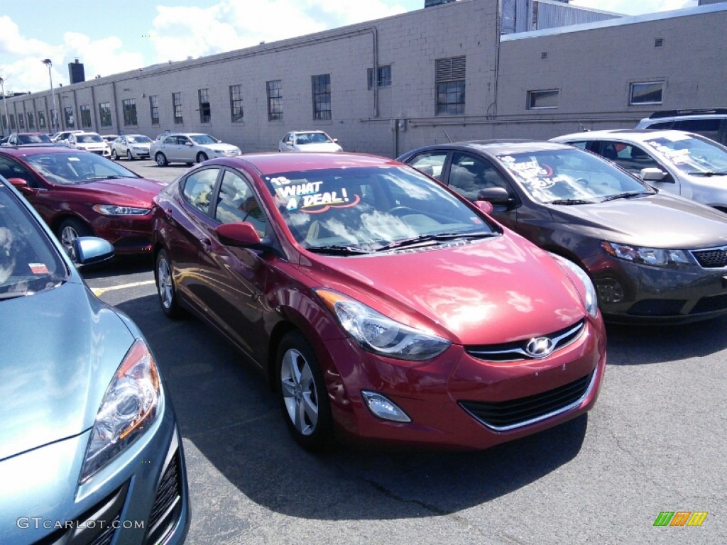 2013 Elantra GLS - Sparkling Ruby / Beige photo #1